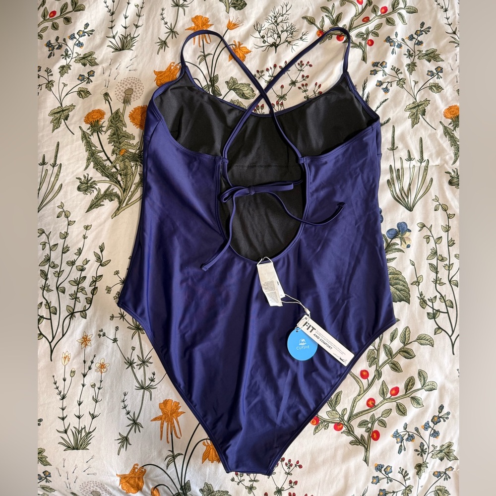 Cupshe Deep Blue Swimsuit